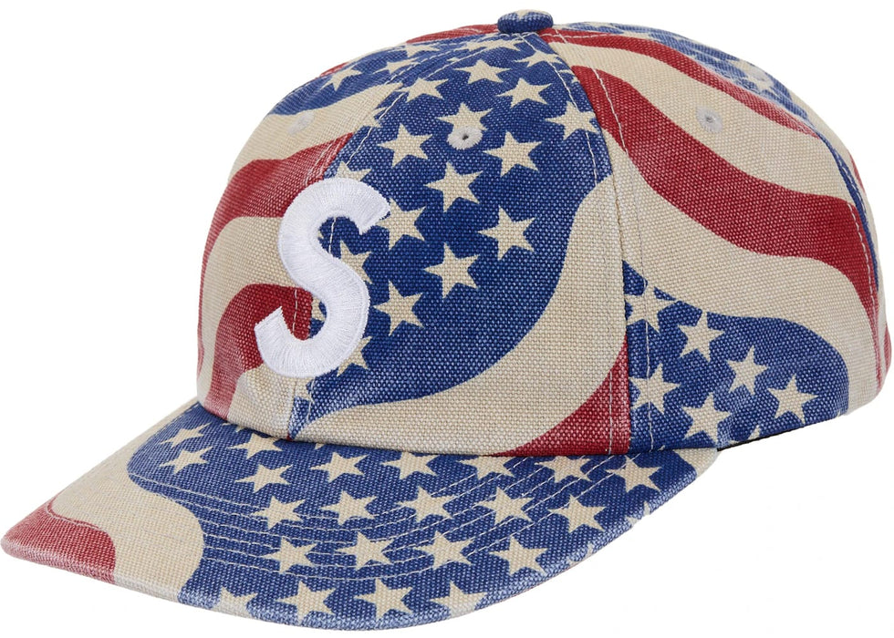 Supreme Pigment Coated S Logo 6-Panel Cap (SS26) Flag