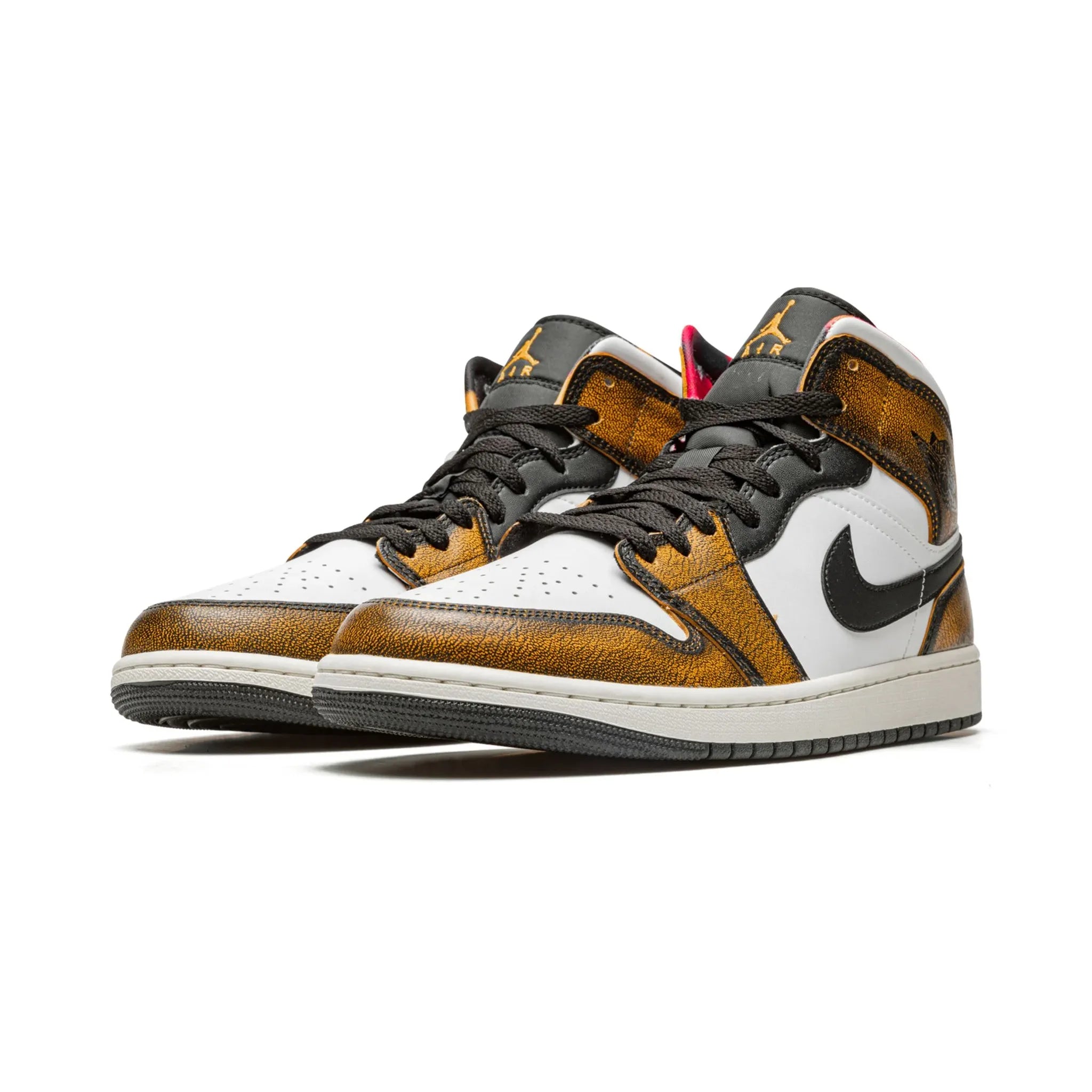 Jordan 1 Mid SE Orange Wear Away