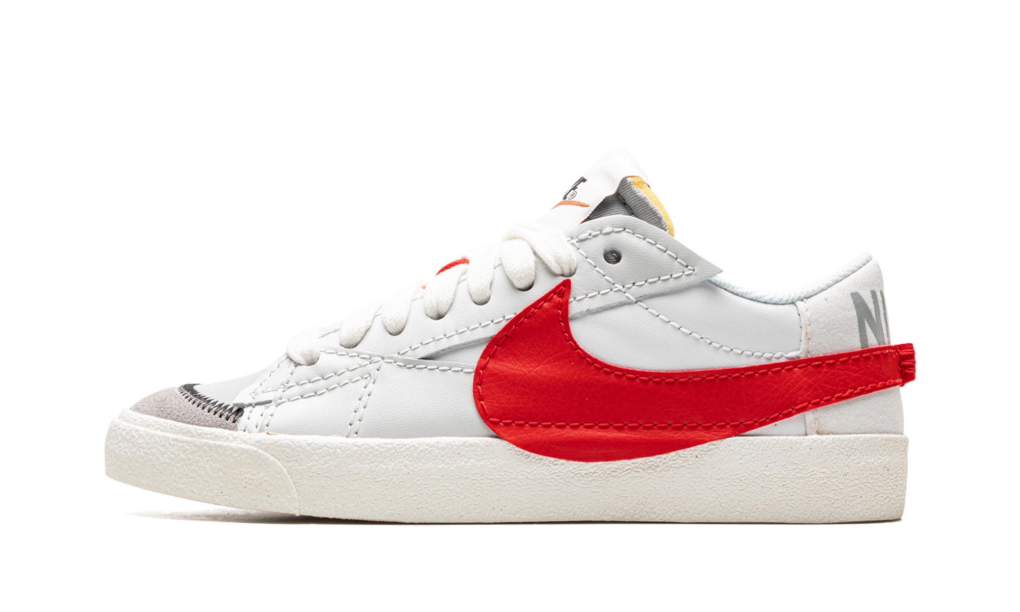 Nike Blazer Low 77 Jumbo White Photon Dust Light Smoke Grey University Red