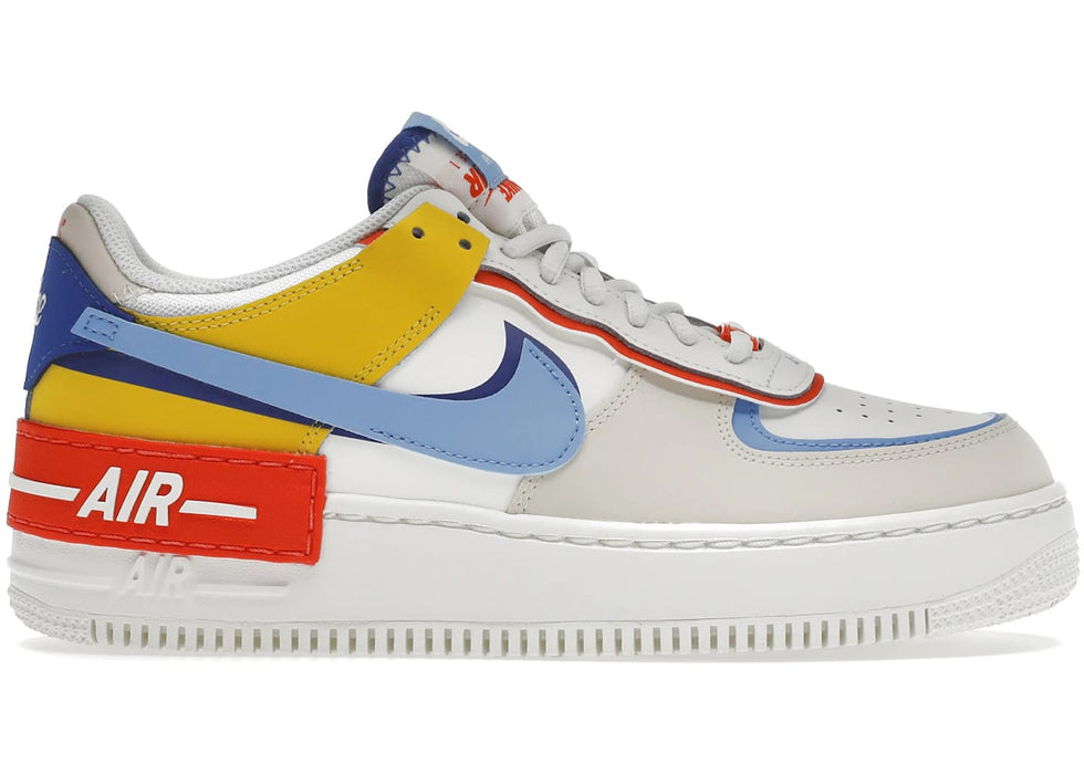 Nike Air Force 1 Low Shadow Sail Game Royal Rush Orange University Blue (Women's)
