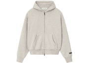 Fear of God Essentials Classic Fleece Zip-Up Hoodie Heather Stone