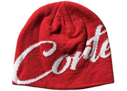 Corteiz Strike Skully Red Beanie