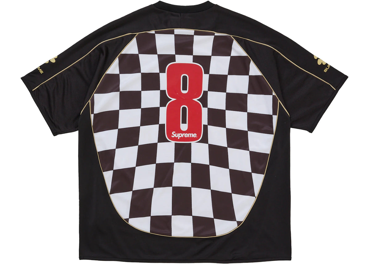 Supreme Checkerboard Soccer Jersey Black
