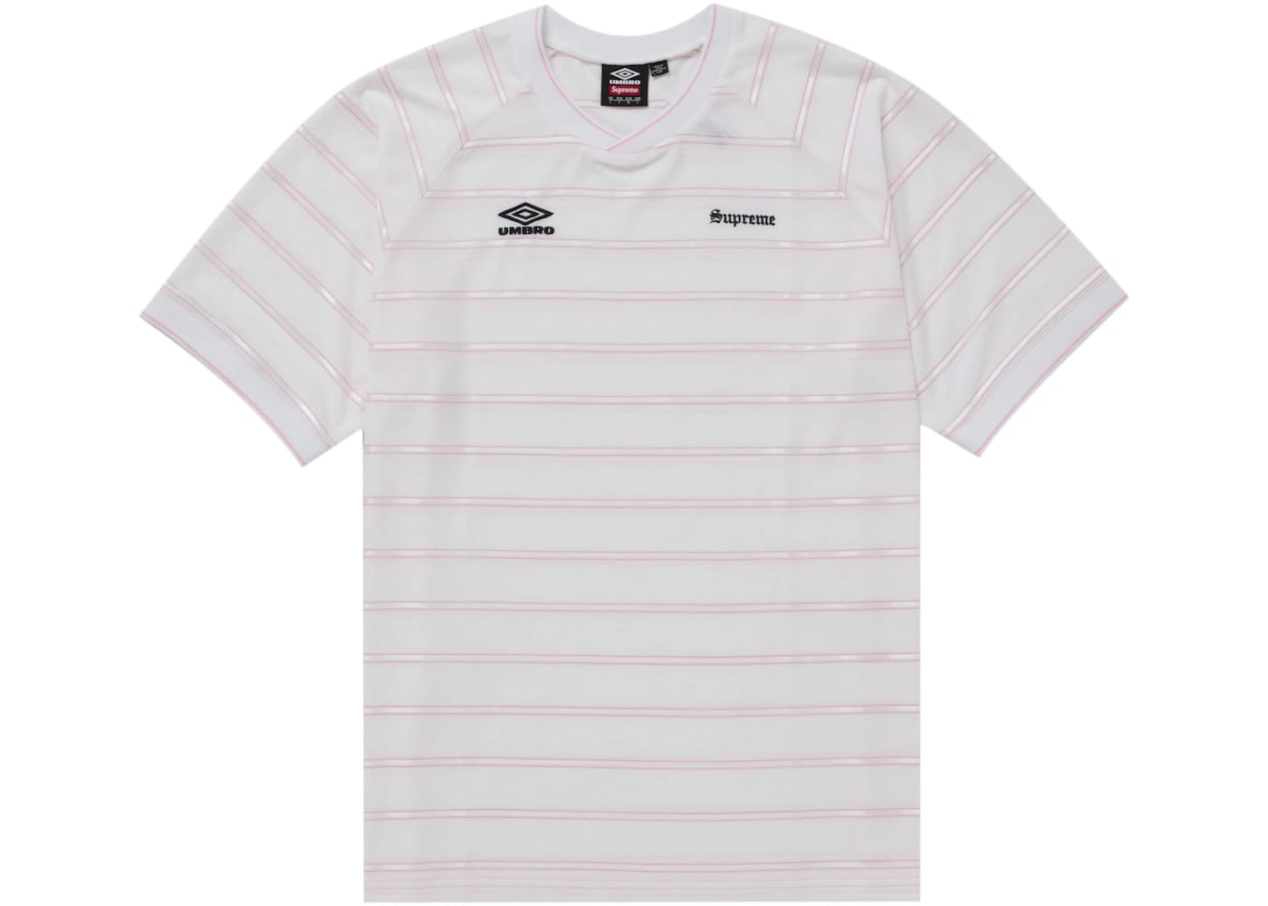 Supreme Umbro Stripe Soccer Jersey White