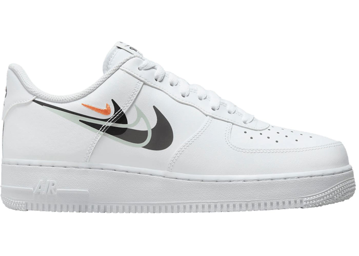 Nike Air Force 1 Low '07 Multi Swoosh White Black