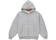Supreme Arc Thermal Lined Zip Up Hooded Sweatshirt (FW26) Heather Grey