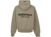 Fear of God Essentials Classic Hood Zip Up Sweatshirt Homestead Heather