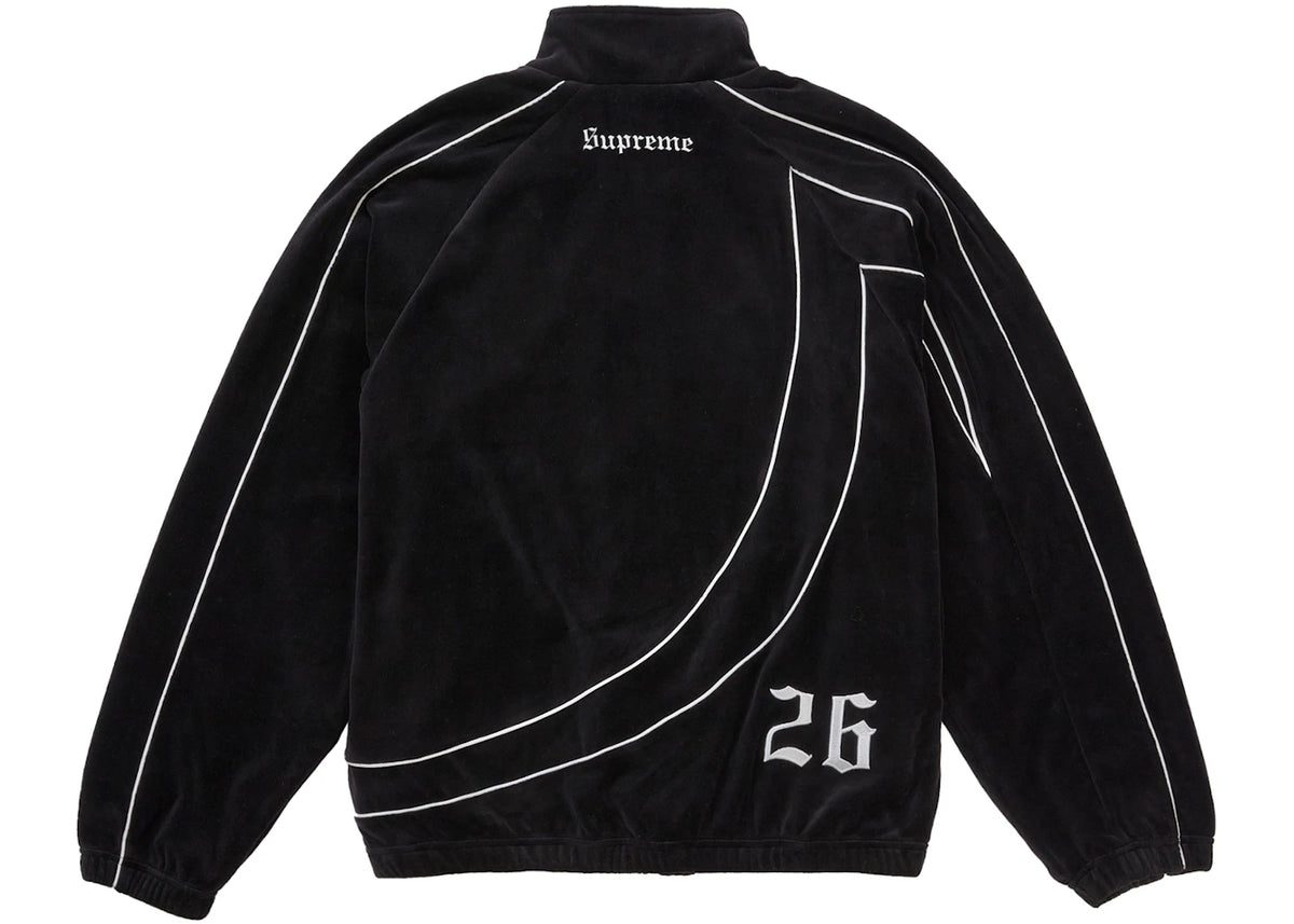 Supreme Umbro Velour Track Jacket Black