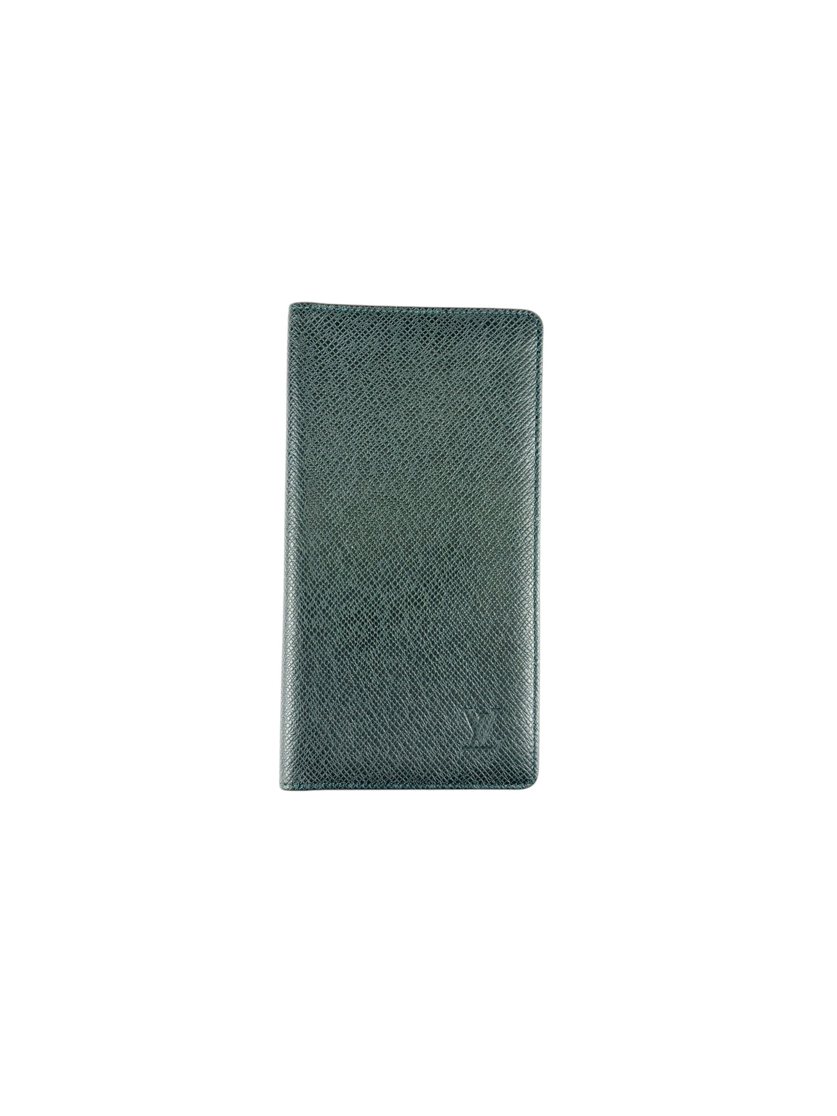Louis Vuitton Taiga Leather Brazza Long Wallet