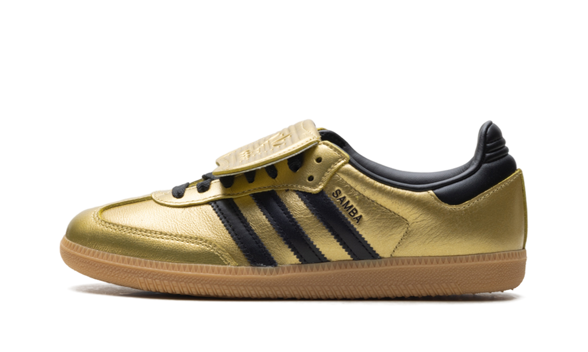 adidas Samba LT Gold Metallic Black Gum (Women's)