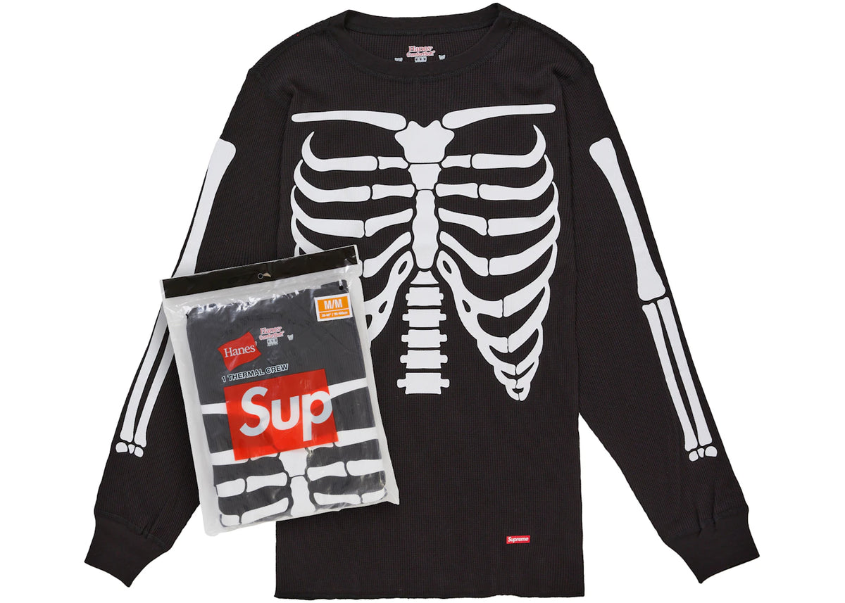 Supreme Hanes Bones Thermal Crew FW26 (1 Pack) Black