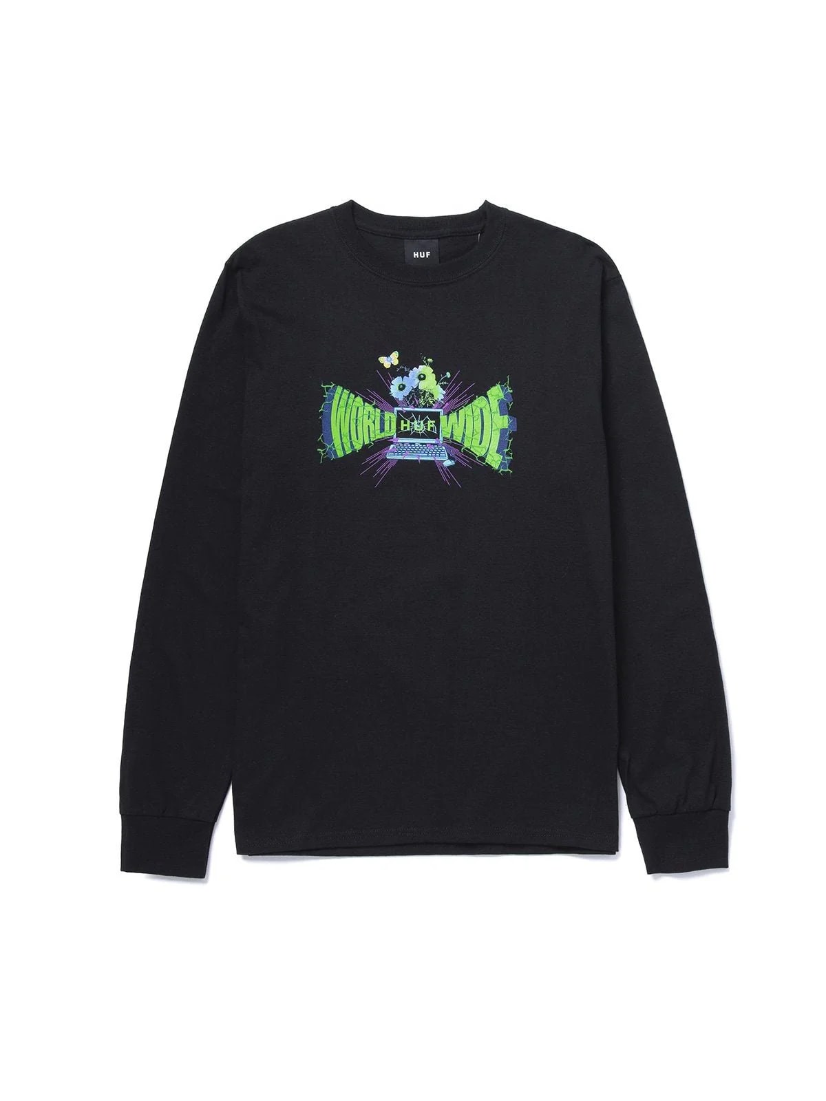 HUF Off-line Longsleeve Tee Black