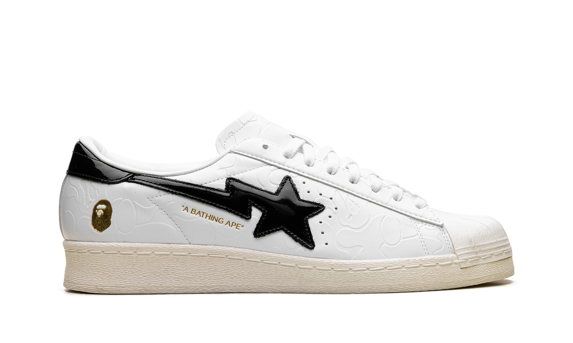 adidas Superstar Vintage Bape White Black