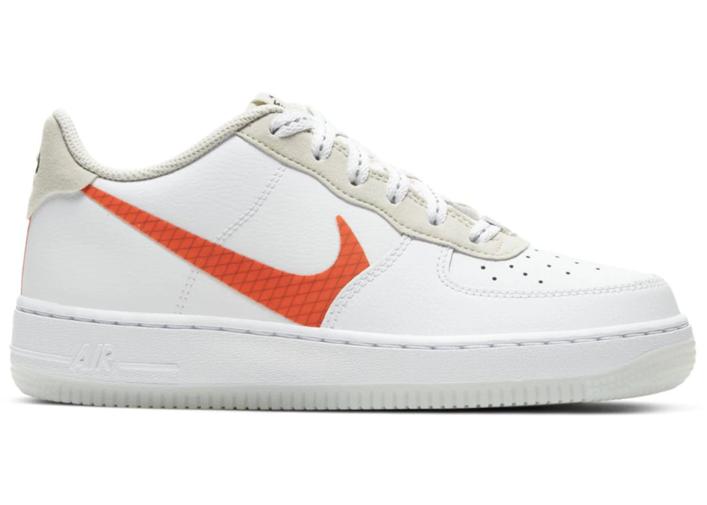 Nike Air Force 1 White Total Orange (GS)