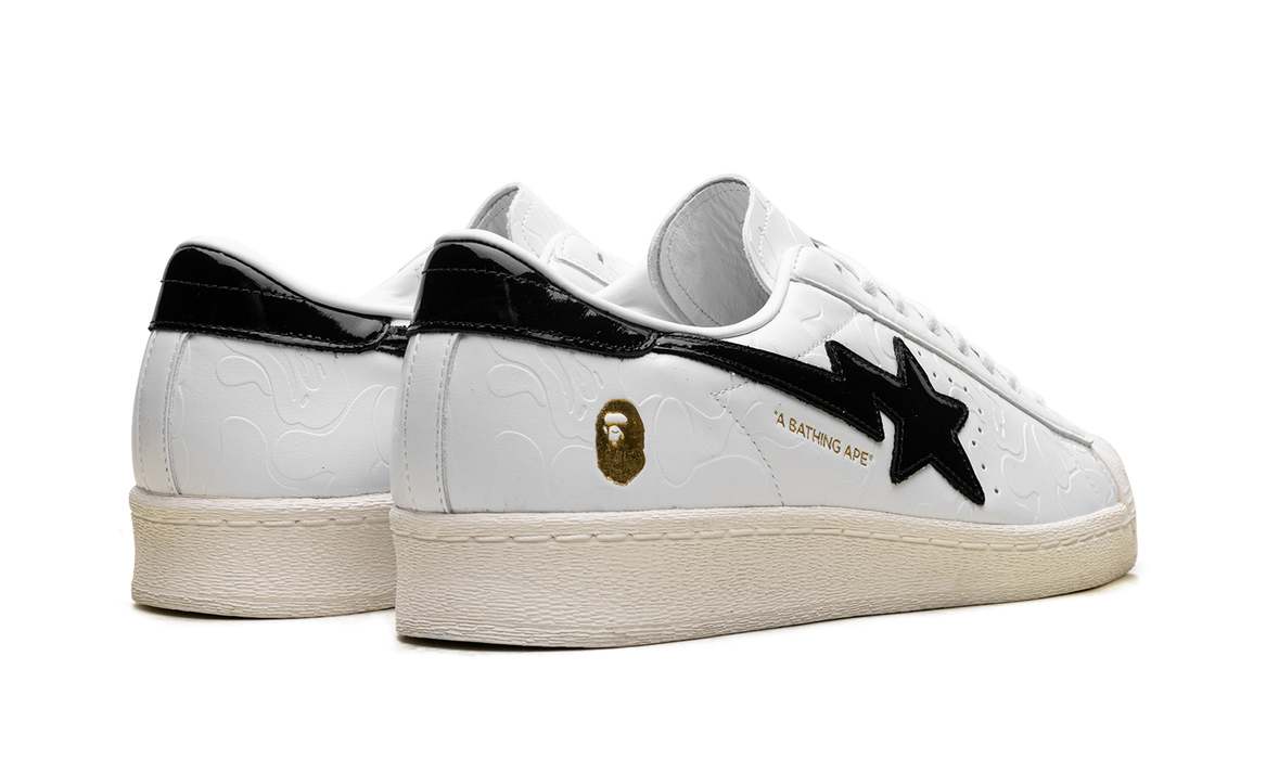 adidas Superstar Vintage Bape White Black