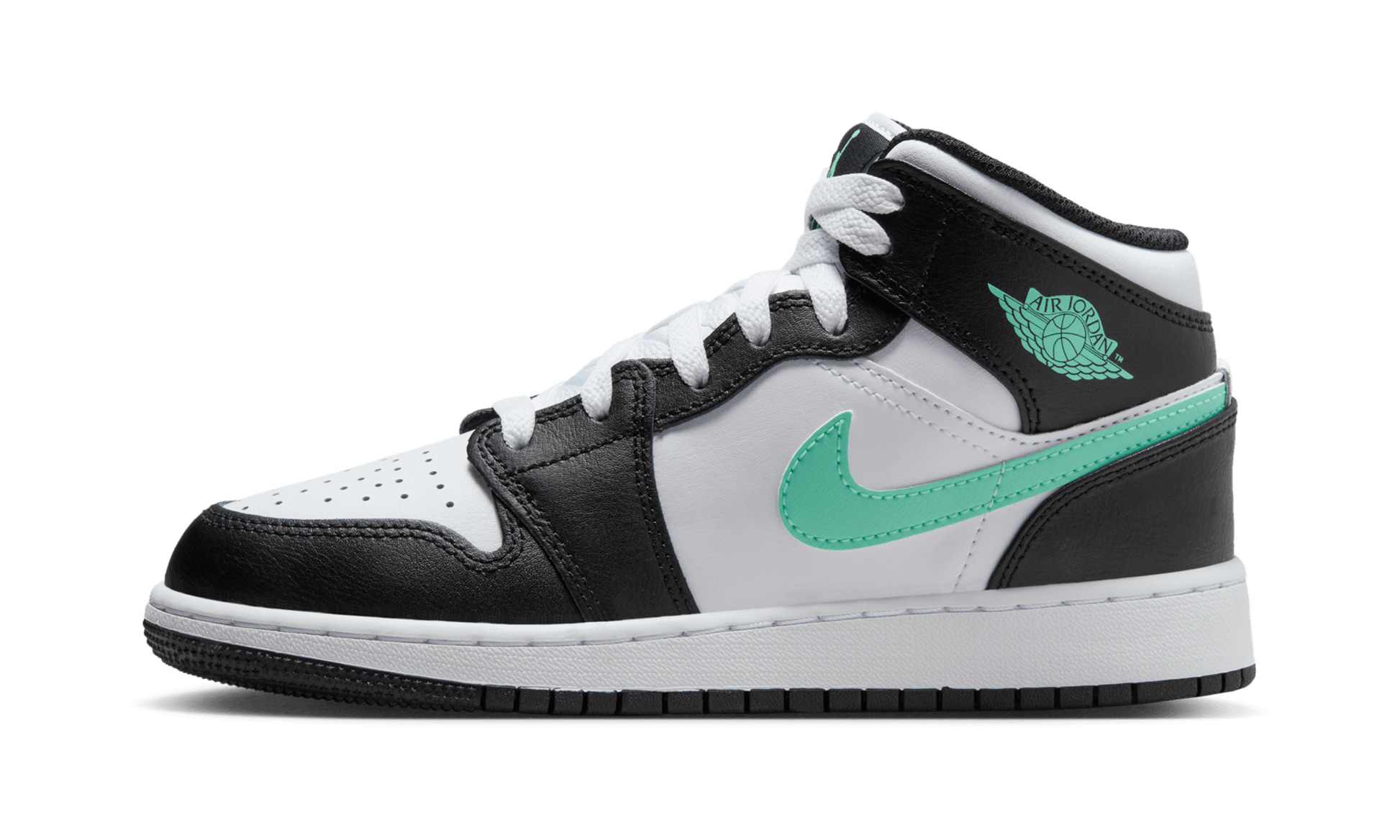 Jordan 1 Mid Green Glow (GS)