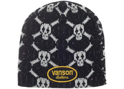 Supreme Vanson Leathers Skull Beanie Black