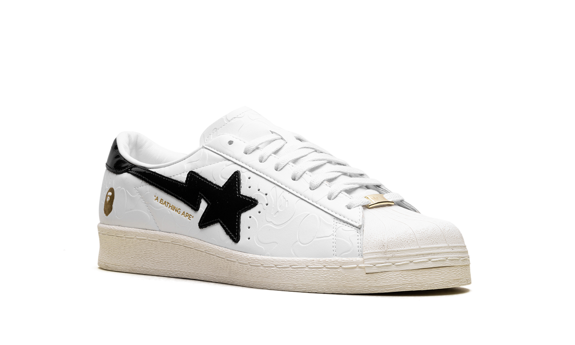 adidas Superstar Vintage Bape White Black