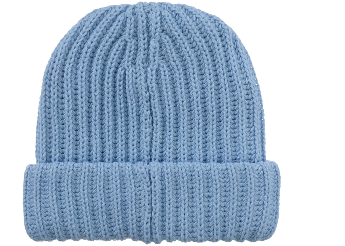 Supreme Classic Logo Chunky Ribbed Beanie (FW26) Light Blue