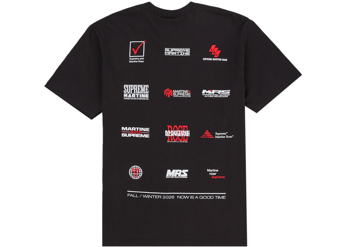 Supreme Martine Rose Now Tee Black