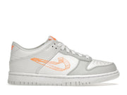 Nike Dunk Low SE 3D Swoosh Pure Platinum Total Orange (GS)