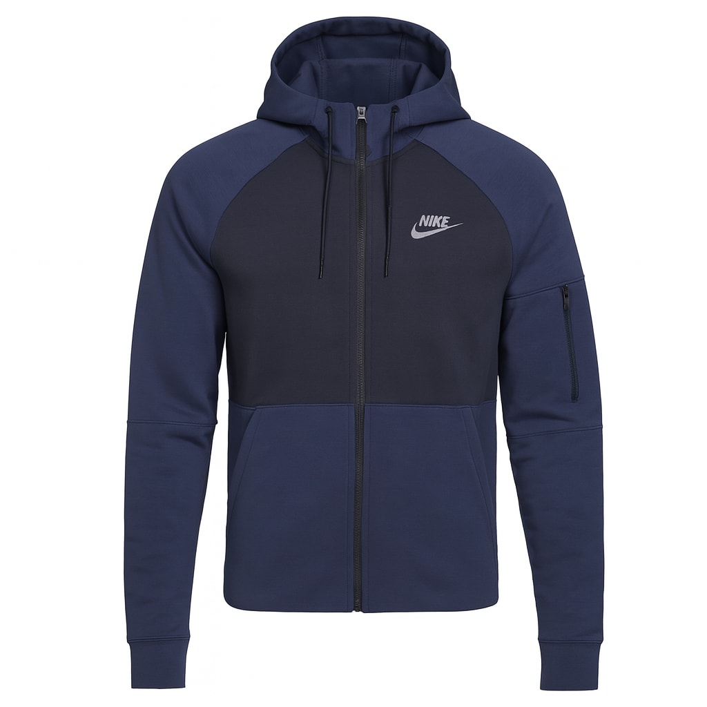 Nike Sportswear Tech Essentials Navy & Black Zip Hoodie