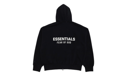 Fear of God Essentials Classic Hood Zip Up Sweatshirt Black