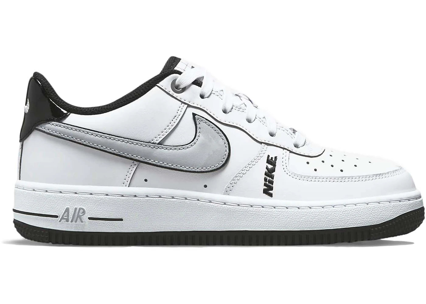 Nike Air Force 1 Low LV8 White Wolf Grey Black (GS)