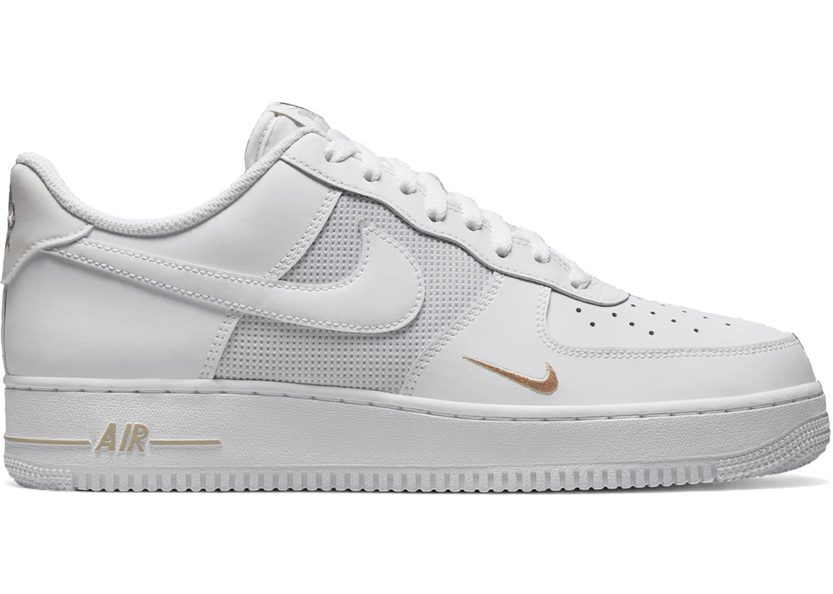 Nike Air Force 1 Low White Desert Khaki Mini Swoosh