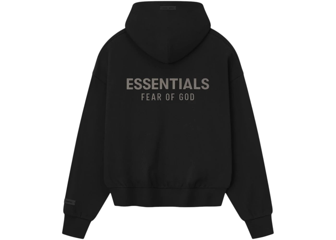 Fear of God Essentials Classic Fleece Zip-Up Hoodie Jet Black