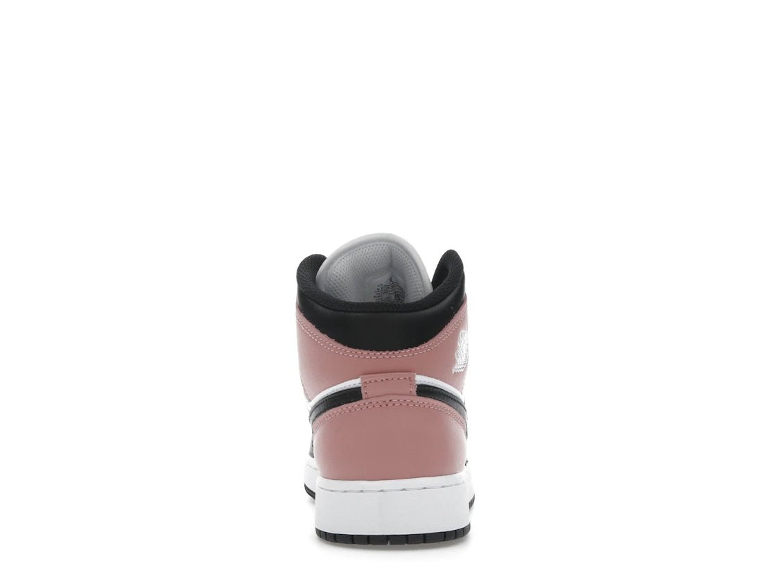 Jordan 1 Mid White Rust Pink Black (GS)