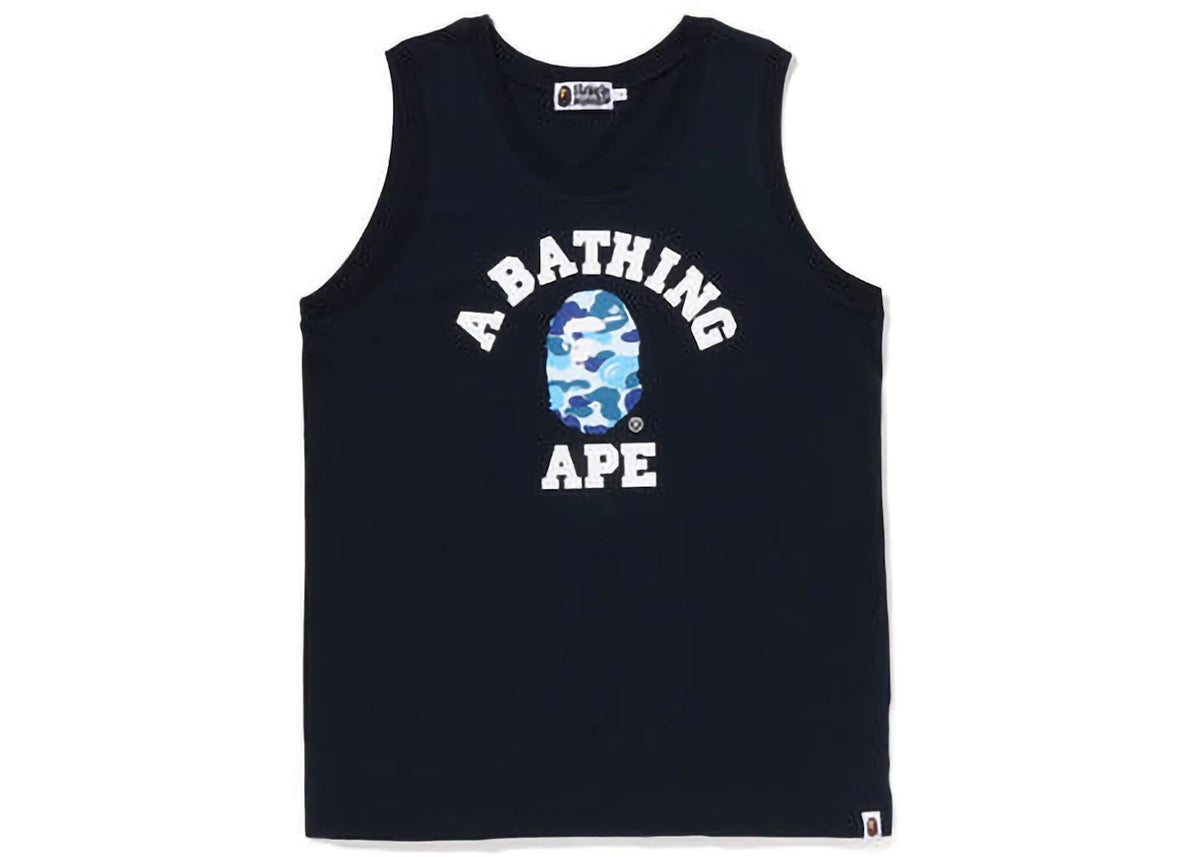 BAPE ABC Camo College Tank Top Grey Pink