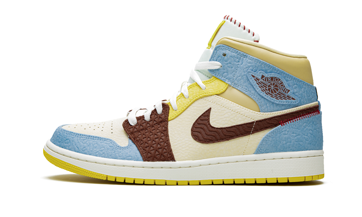 Jordan 1 Mid SE Fearless Maison Chateau Rouge