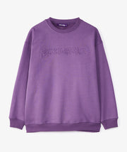 Fucking Awesome Stamp Embossed Crewneck Purple